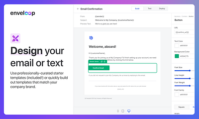 🚀 Enveloop Launches on Product Hunt 🚀 api branding builder design designer email email builder email designer messaging product design product hunt templates ui ui design user interface ux design