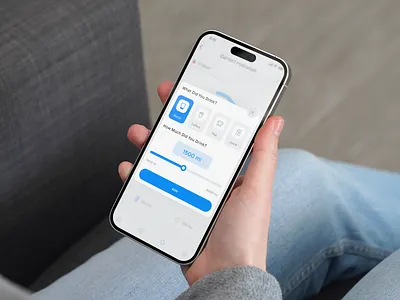 Health Tracking App - Water Intake Tracker daily goals health app health mobile app health tracking app progress water intake tracker water mobile app