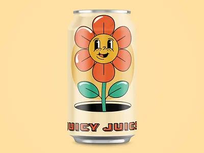 Groovy style juice packaging adobe illustrator branding design graphic design illustration package