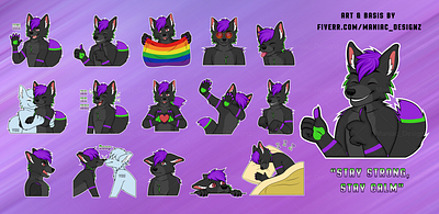 Commissions open for telegram or discord stickers wow commission art commissionsopen2024 custom stickers digital art discord art discord fursona discord sticker discord stickers pack furry artist furry sticker pack fursona stickers maniac designz sticker pack telegram art telegram stickers wolf sticker pack wolf stickers