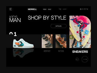 Shoe Store e-commerce Website e commerce online shop online store shoes sneakers ui uiux ux