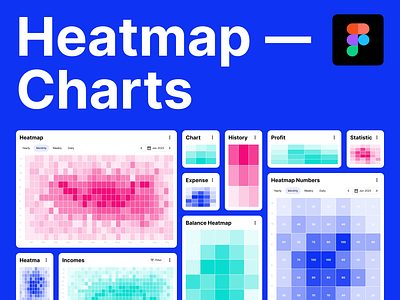 Heatmap Data Visualization - Master Chart admin panel chart design charts color dashboard data design figma graph heatmap heatmap charts layout mobile design pattern product saas system table visualization web app
