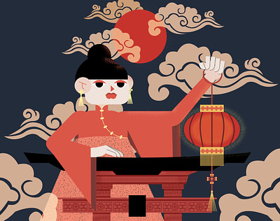 Character design character characterdesign chinese digital digitalart illustration illustrator skillbox vector vectorgraphics vectorillustration