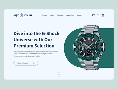 Watch Selling Website Landing Page landing page ui ui design watch selling web site web ui