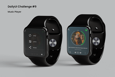 Daily UI #9 Music Player app app design branding clean creative dailyui design flat minimal mockup music screen simple ui ui design user interface ux watch web website