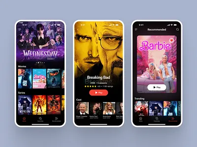 Movie App | Entertainment UI UX Design app app design entertainment figma flix ios app mobile app movie netflix ui ui design ui ux
