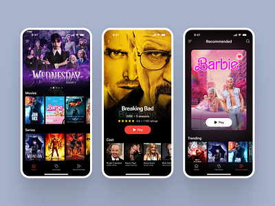 Movie App | Entertainment UI UX Design app app design entertainment figma flix ios app mobile app movie netflix ui ui design ui ux