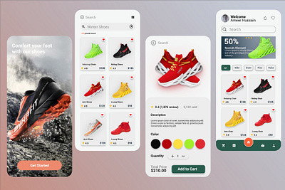 Adidas Mobile app Design applicationdesign dashboarddesign landingpagedesign mobileappdesign mochupsdesign uidesign uiuxdesign uiuxdesigning webdesign