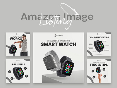 Smart Watch Product Listing Image for Amazon amazon amazon image listing branding ebay facebook graphic design instagram listing images logo post social media social media post