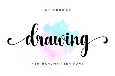 Drawing crafting font cute font handwritten monoline new font script font