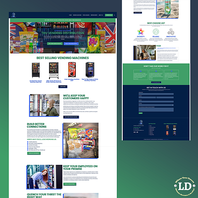 Tru Vending Distribution branding design graphic design logo ui web design webdesign website website design wordpress