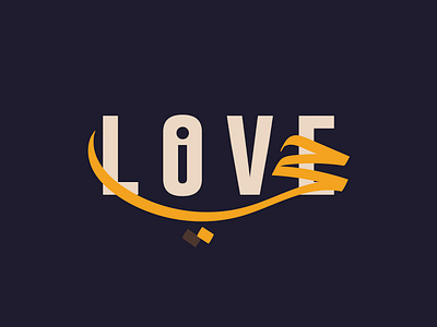 Live - Love logo typography word mark