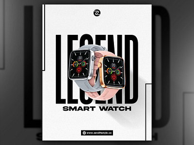 Smart watch poster / sports watch graphic design legend smart watch legend watch poster minimal poster poster poster design smart watch smart watch poster social media post watch watch poster zer0 zer0 watch poster zerolifestyle