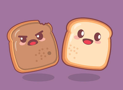 Cute Bread illustration bread