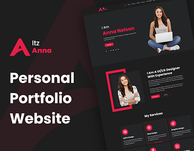 Itz Anna | Personal Portfolio Landing Page branding creative cv designer mordern portfolio resume ui ui design uiux web web design website website design