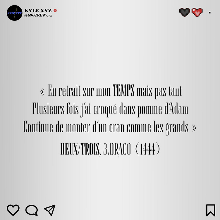 DIGITAL RED BOY X KYLE XYZ LE TEMPS by DIGITAL RED BOY on Dribbble