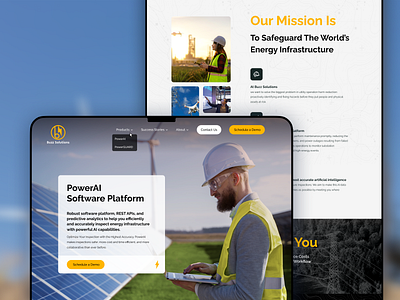 Web site for software platform for energy infrastructure ai energy infrastructure software software platform ui ux web