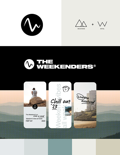 The Weekenders - Brand identity for 4x4 clothes branding graphic design logo