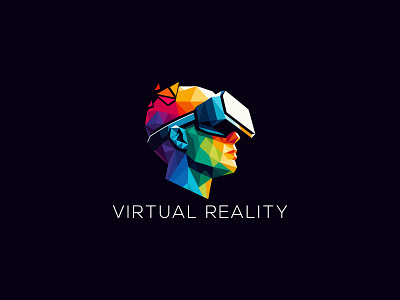 Virtual Reality Logo abstract creation digital digital logo entertainment intelligence mindset network reality smart smart logo strategy tech technology virtual virtual reality virtual reality design virtual reality logo vr vr logo