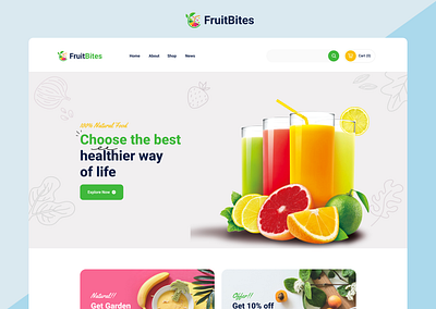 FruitBites Ecommerce Branding Design