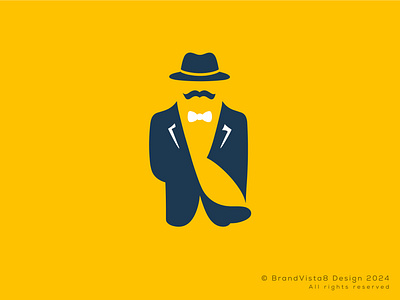 Gentleman Logo adobeillustrator concept custom designlogo gentlemanlogo hat ideas logodesigner logodesigns lookingforlogodesigner mens fashion style vector