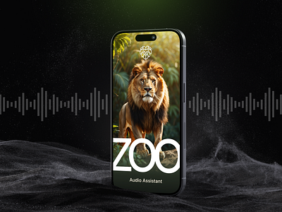 ZOO AI audio assistant ai ai assistant animal application audio design education entertainment lion story travel ui ux zoo