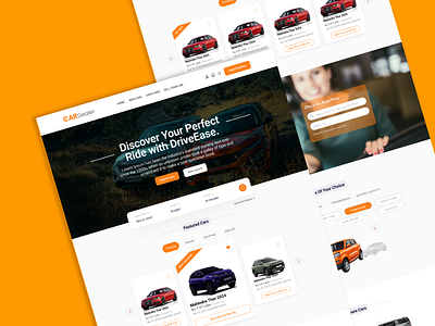 Landing Page for Selling Car branding product design ui uiux