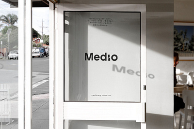 Medio Arquitectura brand identity brand strategy branding conceptualization creative direction design graphic design illustration logo