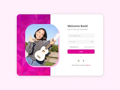Login UI dailyui dailyuichallenge login loginui ui ux webdesign