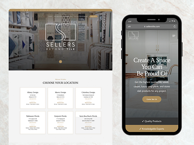Sellers Tile in Albany, Georgia mobile design web design website design