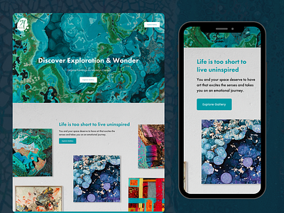 Madelyn Carter Paintings web design website design
