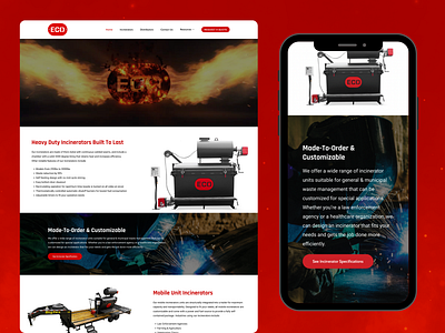 ECO Concepts Incinerators web design website design