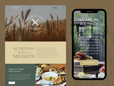 The Bread House web design website design