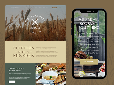 The Bread House web design website design
