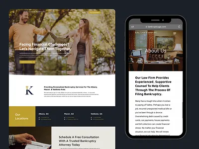 Kelley, Lovett & Sanders - Bankruptcy Law web design website design