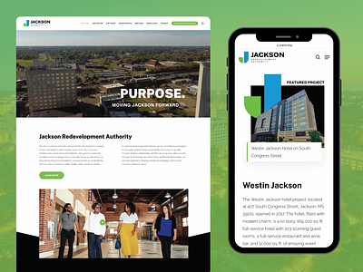 Jackson Redevelopment Authority web design website design