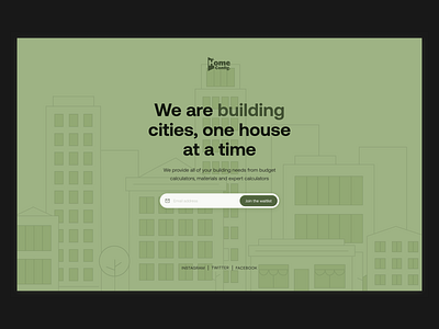 Homeconfig's waitlist exploration design illustration ui web design