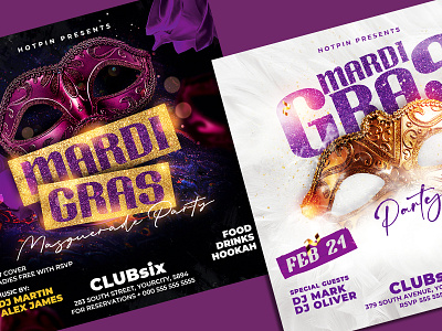 Mardi Grass Flyer Bundle print