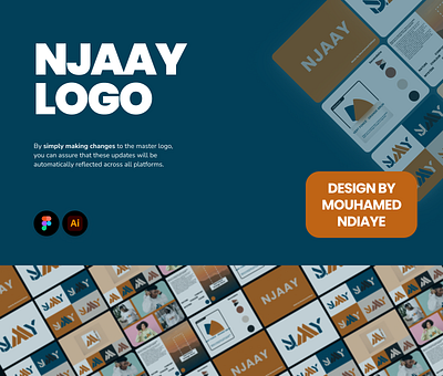 Logo Concept : Unveiling NJAAY: Where Elegance Meets Identity... branding graphic design illustration logo