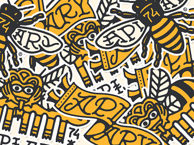 Apiary Branding Kit branding graphic design illustration logo vector