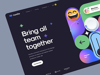 Hero Header - 2.0 3d ai animation branding emoji free graphic design header hero illustrator landing page logo motion graphics ui ux web web design