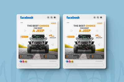 The Best Choice for Rent a Jeep Social Media Post Design instagram template jeep banner jeep instagram jeep post jeep promotion jeep social media