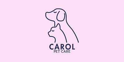 pet care logo 1 cat dog illustrator logo pet pet care pet shop photoshop pink