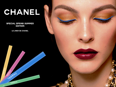 LE LINER DE CHANEL advertising animation beauty branding chanel color communication design eyeliner fashion graphic design makeup marketing modern motion graphics original packaging publicity special edition video visual