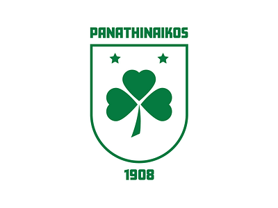 Panathinaikos Rounded Shield Logo adobe illustrator football football club football crest footballa logo illustrator logo minimal panathinaikos panathinaikos crest panathinaikos fc rounded shield soccer soccer logo