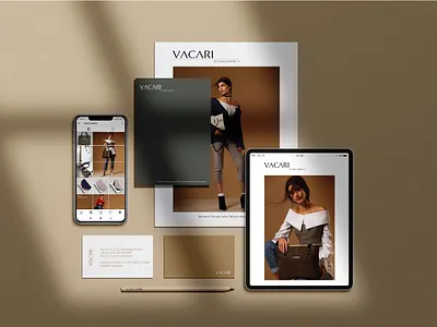 Fashion project design - Vacari brand brand identity branding design fashion design graphic design illustration logo motion graphics project mananger