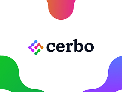 Unused Cerbo Logo - Slight Redesign bold brand colorful diamond fun gradient graphic design logo logo design logo update redesign