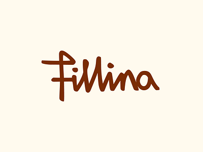 Fillina Handwritten Logo WIP clean design handwritten handwritten logo lettering logo simple type typography vector wip work in progress