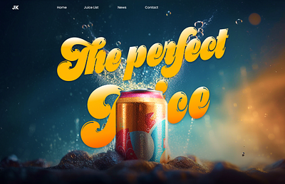 Landing page - #003 branding dailyui design juice landing soda ui ux