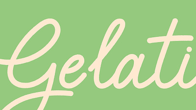 Gelati brand branding custom typography gelati gelato graphic design hand drawn ice cream lettering logo logotype typography